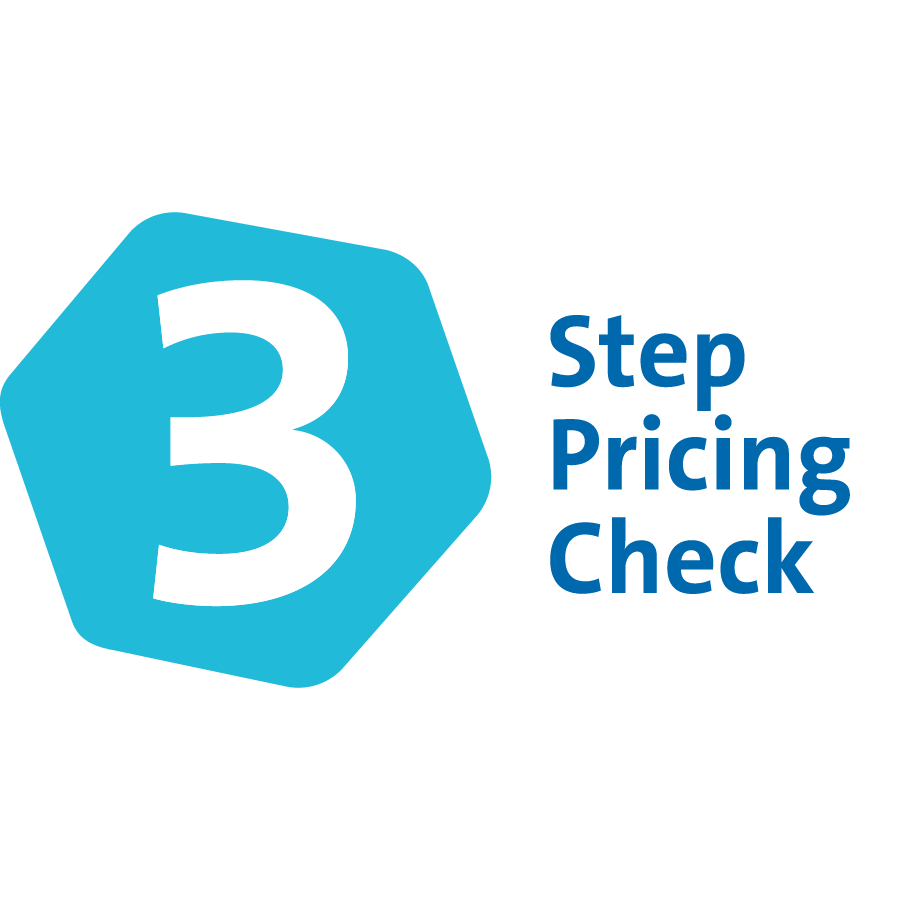 3 Step Pricing Check logo